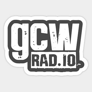 GCW Radio White Text Sticker